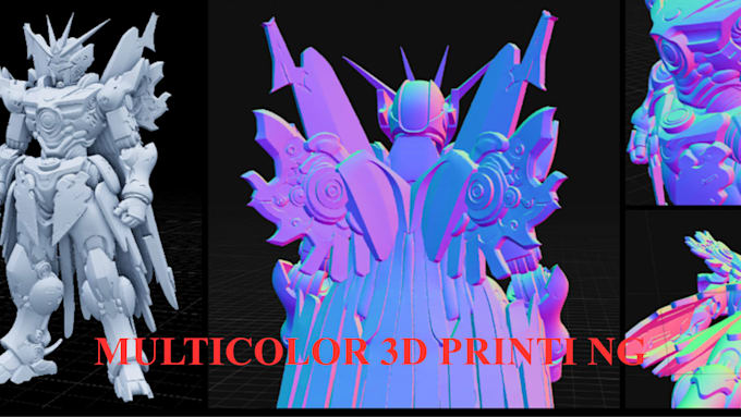 color and split 3d models, convert stl to 3mf for printing