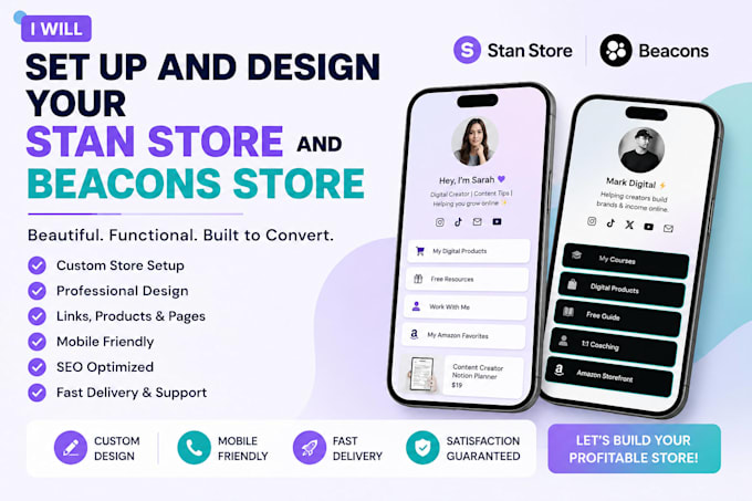setup stan store, beacon store and upload digital products