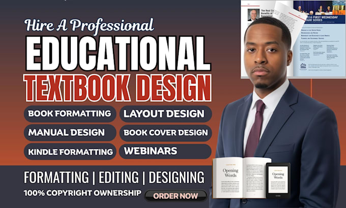 design educational textbook, workbook, course material, KDP book formatting