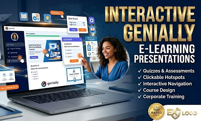 create interactive genially e learning presentation educational presentation