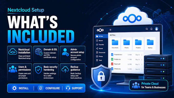 install nextcloud private cloud on your vps