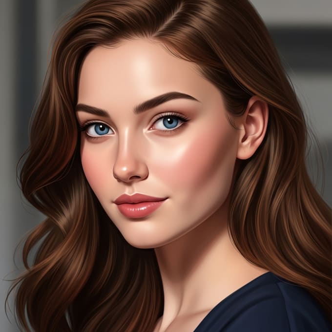 paint a realistic digital portrait