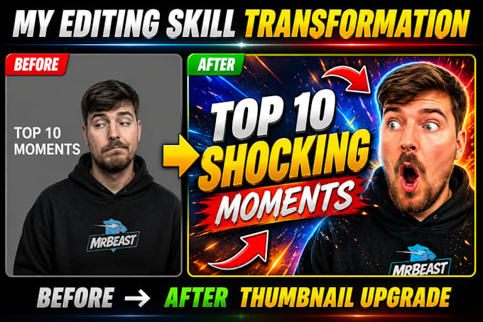 design high crt youtube thumbnail for gaming ,finance ,vlog