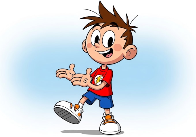 design 2d cartoon character