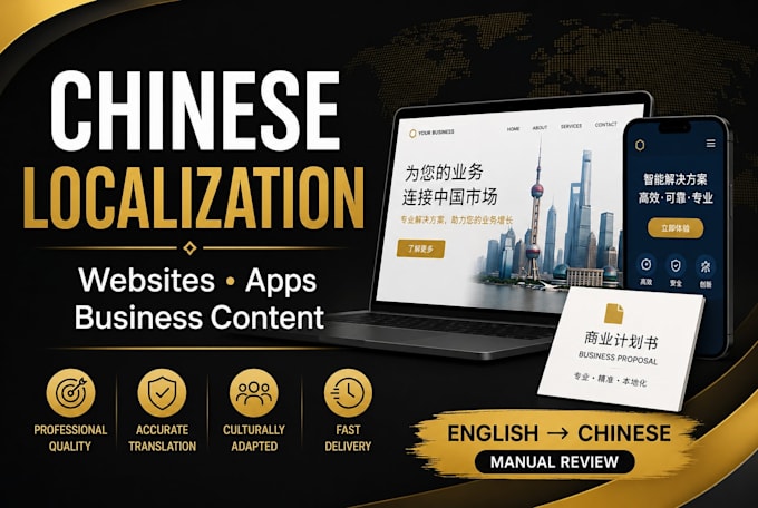 localize your website app or business content for chinese audience