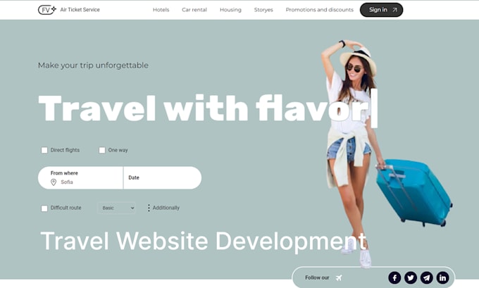 modern business website development