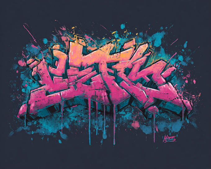 make professional graffiti text and logo designs