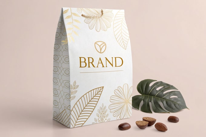 design elegant packaging or label for your brand