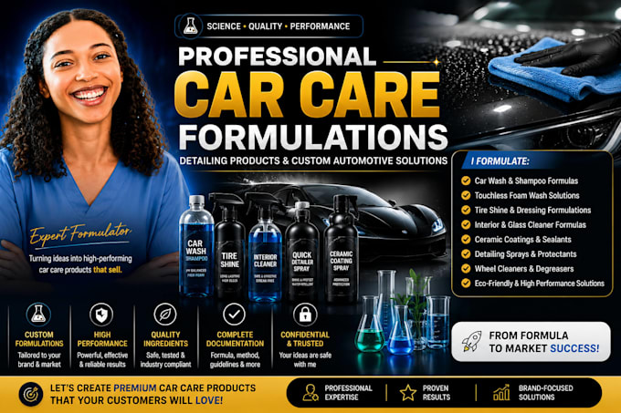 formulate car wash, ceramic coating, polish, wax auto detailing products
