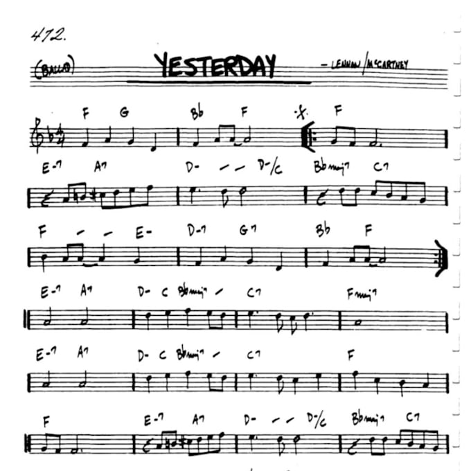 transcripción de audio a partitura