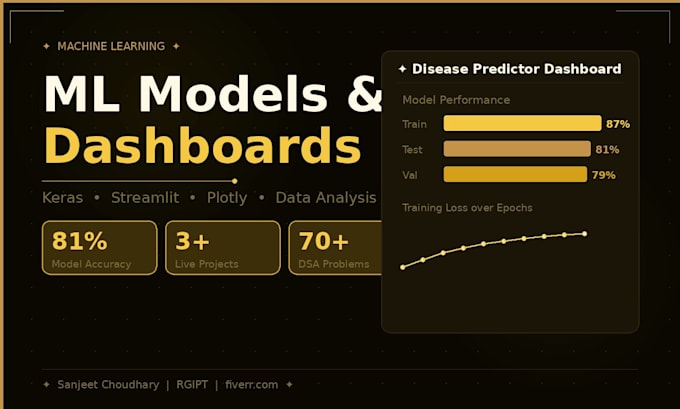 build python scripts, data dashboards, and ml models