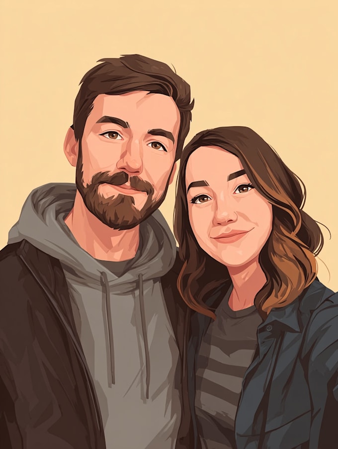 do couple portrait illustration