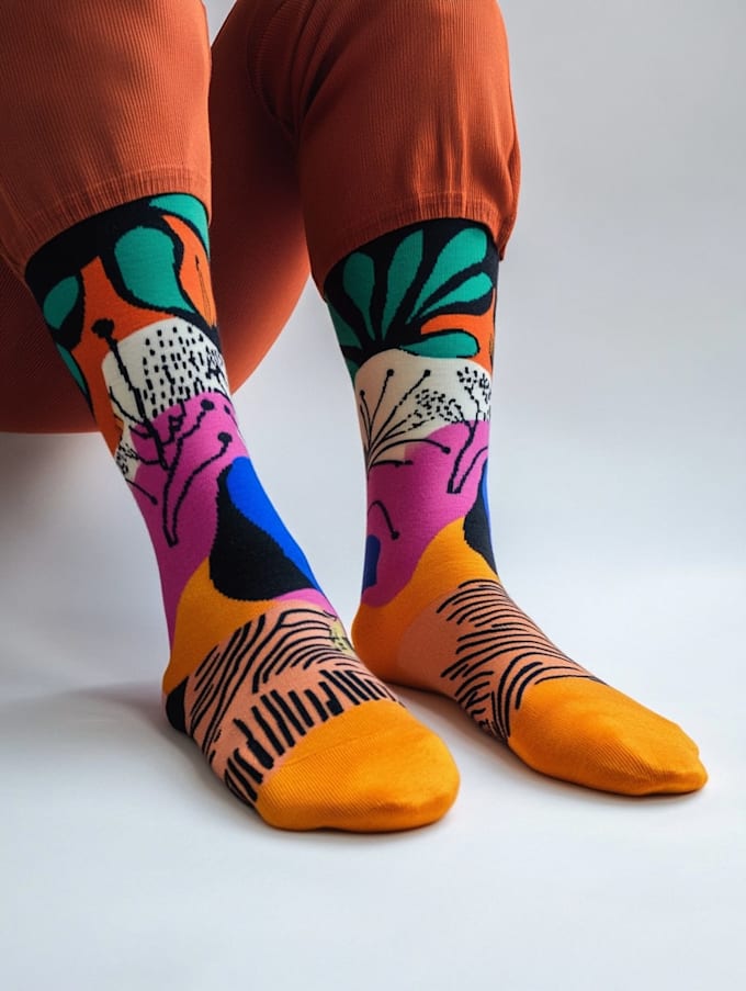 design a unique socks design