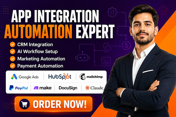 build end to end business automation system using make hubspot and google sheets