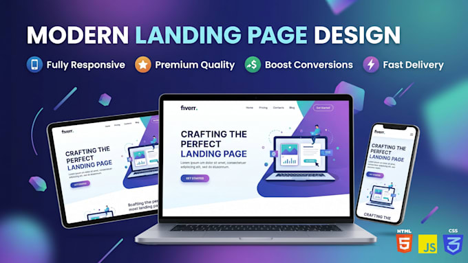 build a responsive landing page website
