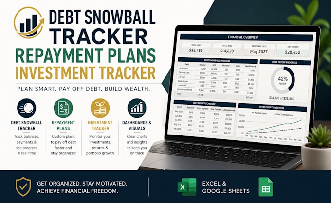 create debt snowball tracker repayment plans investment