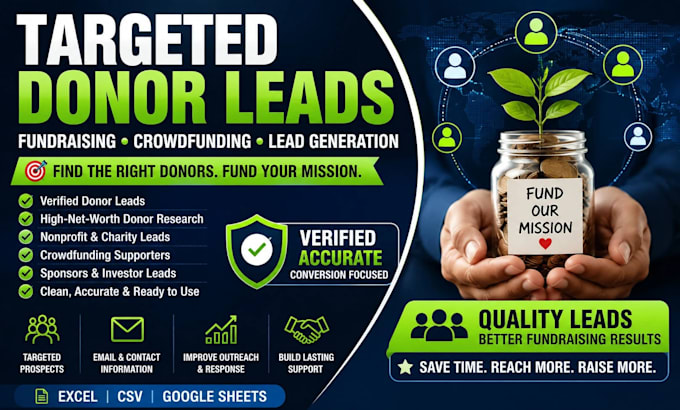 generate targeted donor leads for fundraising campaigns