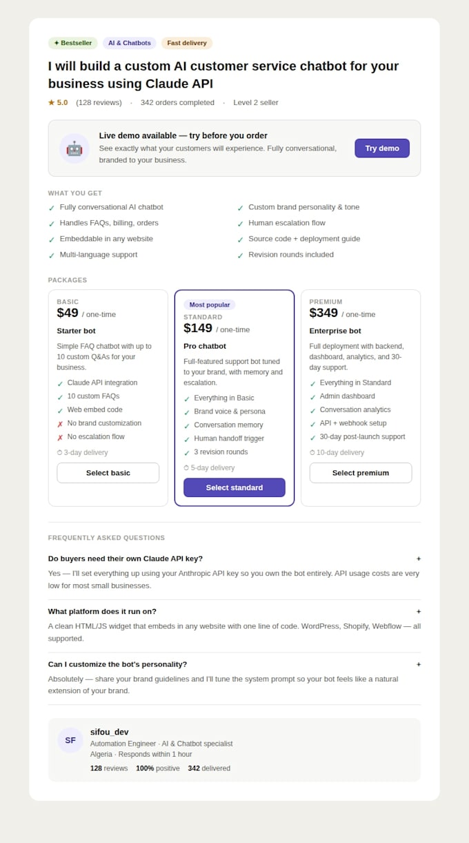 build an ai chatbot for your business