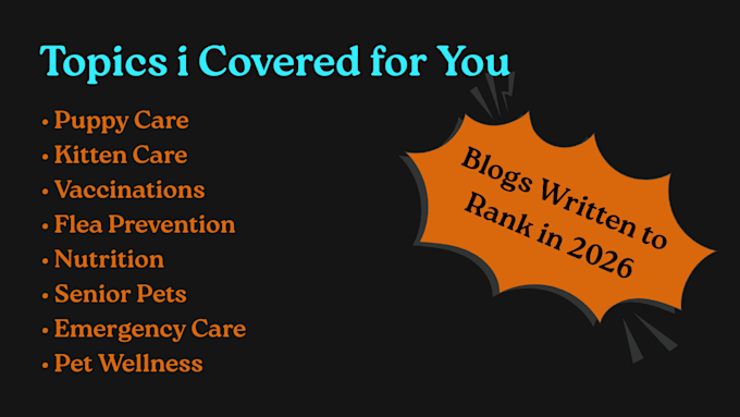 write quality blogs and web content as a vet