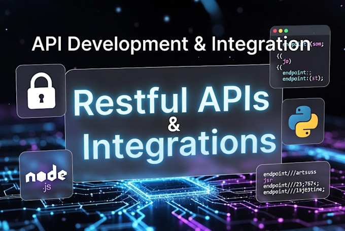 develop and integrate rest API with node js and python