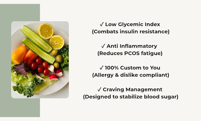 create a personalized pcos friendly meal plan
