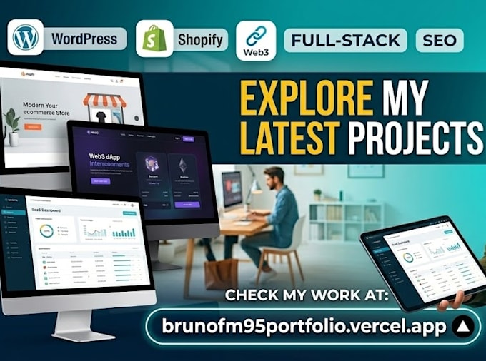 build website, landingpage, shopify, wordpress, web3, full stack web developer