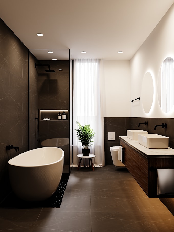 create realistic 3d interior visualization and rendering