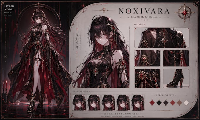 do professional design for character layout