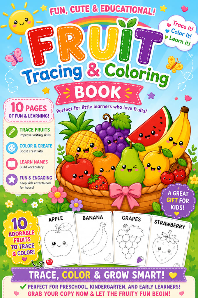 design cute coloring pages for kids