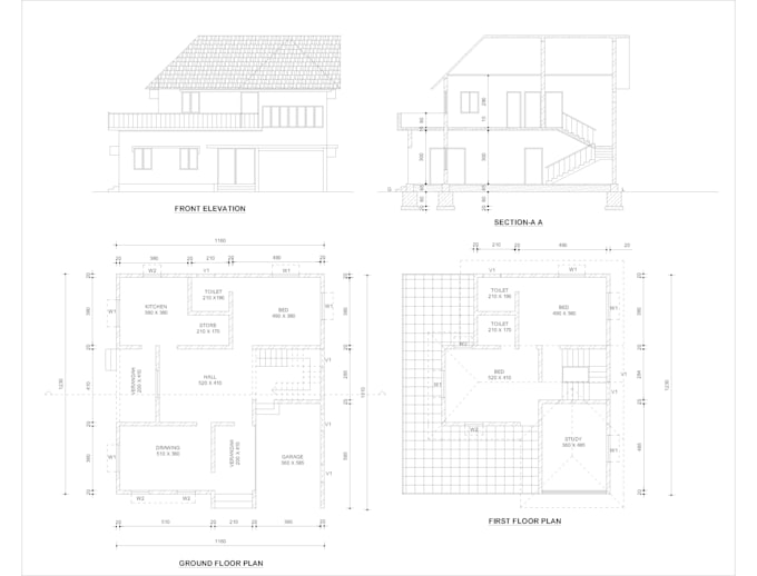 draw your 2d floor plan professionally in autocad