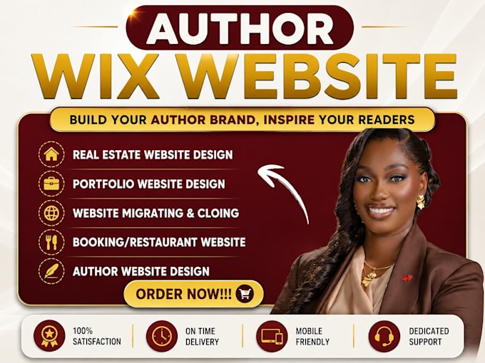 create a stunning wix website for authors and writers