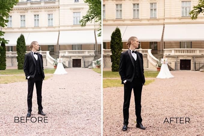 wedding photo batch editing and retouching