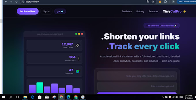 develop a branded URL shortener platform like bitly