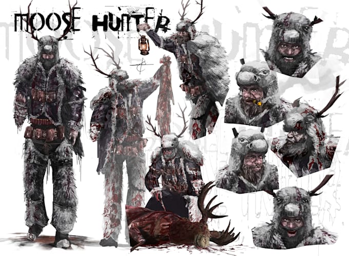 create detailed character concept art