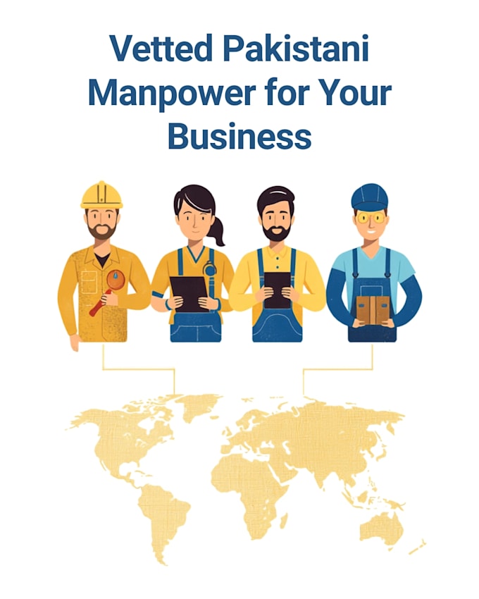 provide vetted pakistani manpower for your business