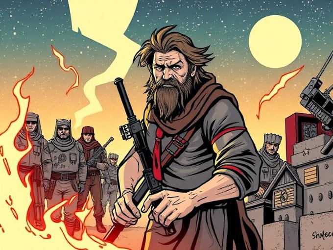 create ai comic book, illustrations any style