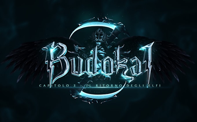 design a custom fantasy, rpg, sci fi animated game logo, minecraft server log