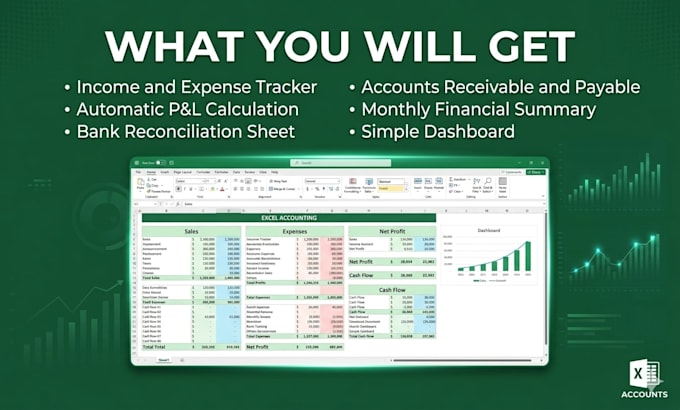 create a custom excel accounting spreadsheet for your business
