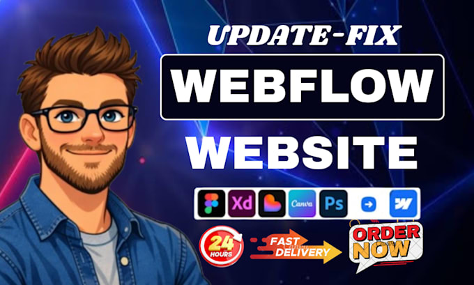 fix webflow website bugs, update, maintain and optimize your webflow website