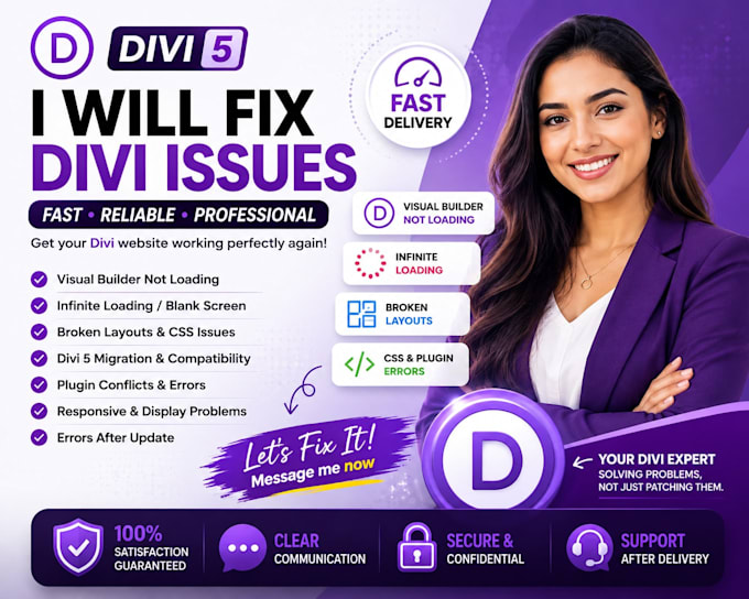 fix divi visual builder not loading, infinite loading and divi 5 errors