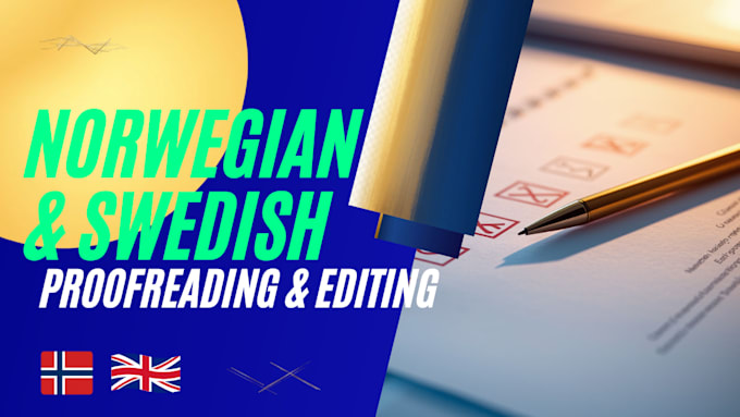 proofread and edit your norwegian content professionally