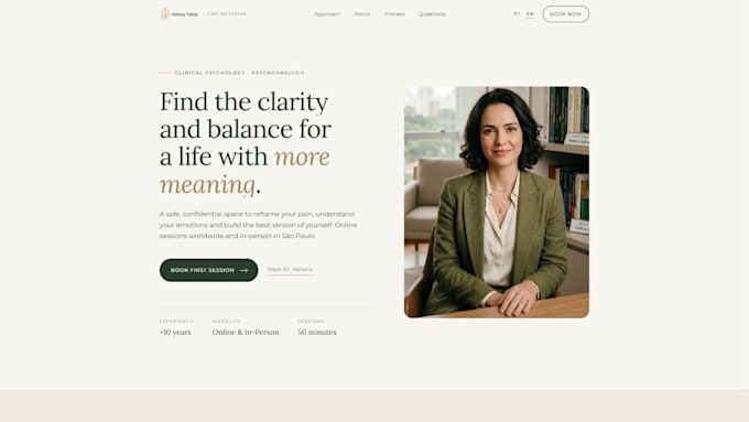 build a modern animated react landing page for saas startups