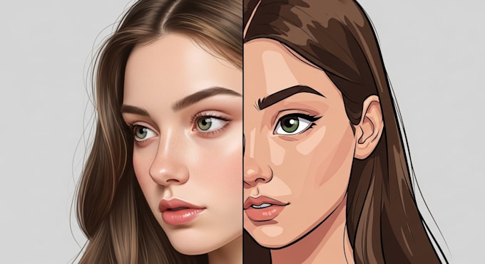 do realistic and semi realistic illustrations for you