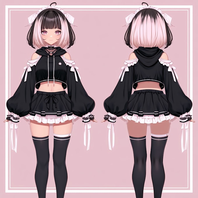 make a full custom vtuber model art
