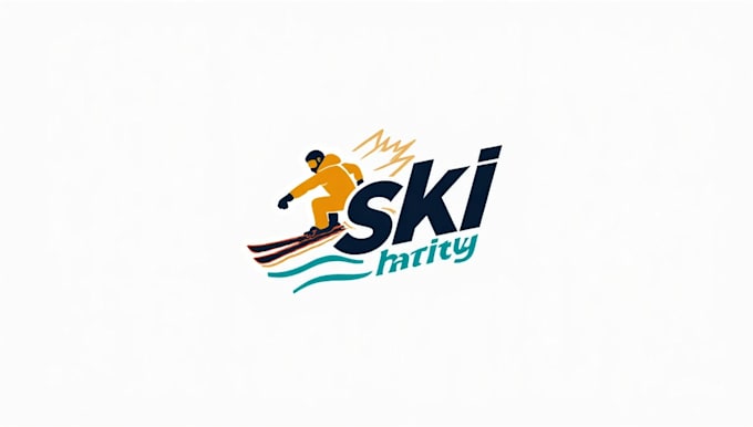 make modern ski snowboard logo with express delivery