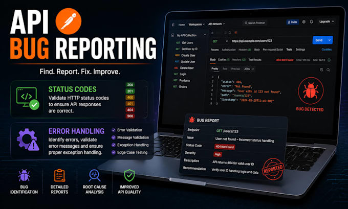 test your rest API using postman and provide detailed reports