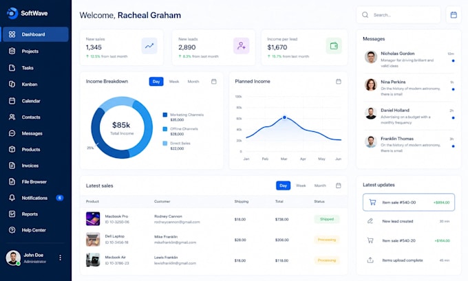 clone or develop software fintech crm erp saas pos lms mlm erp hrp mobile app