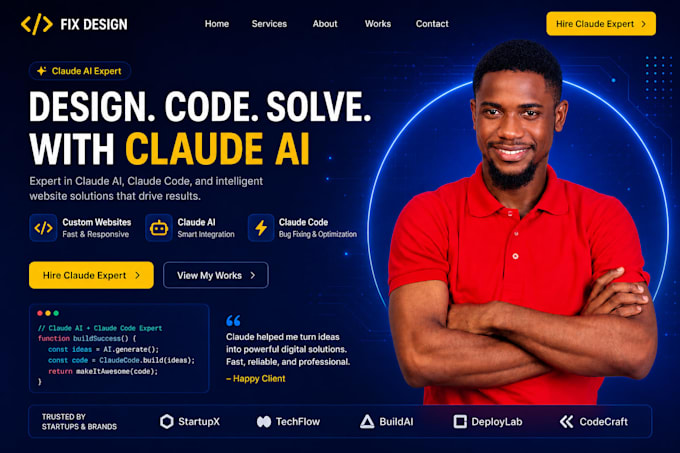 fix design redesign claude code website claude ai claude expert code website