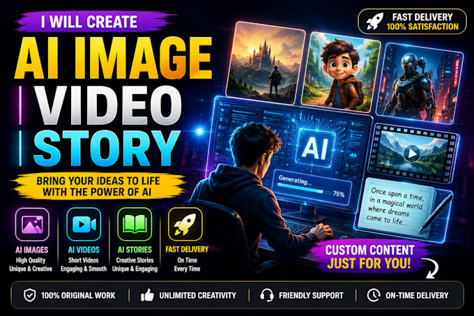 create high quality ai image video story prompts
