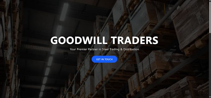 build a professional react business website with contact form